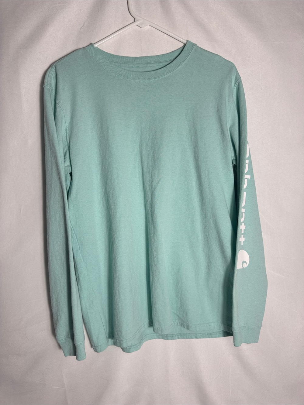 Carhartt Loose Fit Women’s Long-Sleeve Crewneck Shirt in Mint Size Medium